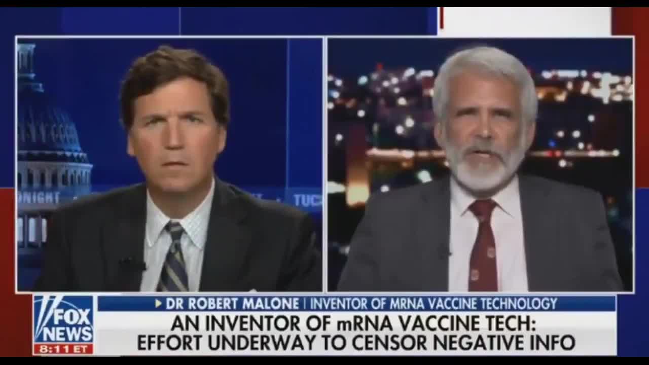 Inventor of mRNA Dr. Robert Malone vaccine tech talks to Tucker Carlson - FOX News