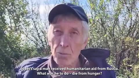 Refugee from an area recaptured by Ukraine