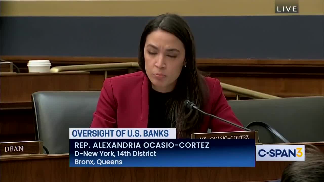 AOC tries to seem smart with Bank of America CEO, it does NOT go well for her