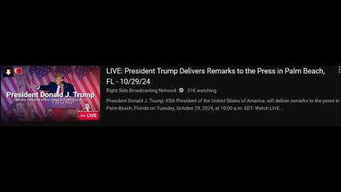 LIVE: President Trump Delivers Remarks to the Press in Palm Beach, FL 10/29/24
