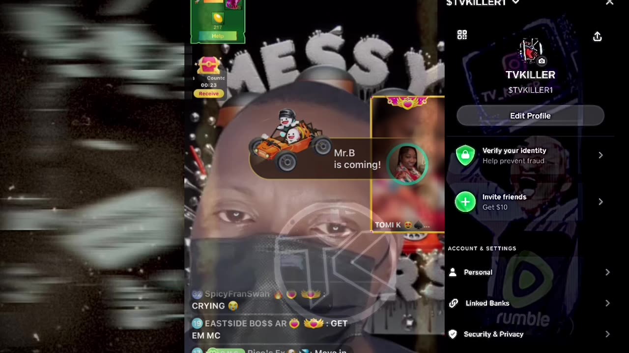 EBBIMAY JOINS MESSY CALLER LIVE ALL HELL BREAKS LOOSE