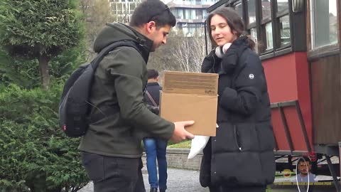 Guy fells down 100 Pencils and making Romantic moment - Strange Reactions😂