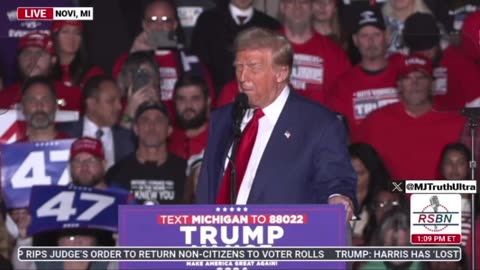 Trump - “I’m asking you to be an excited about the future of our country.