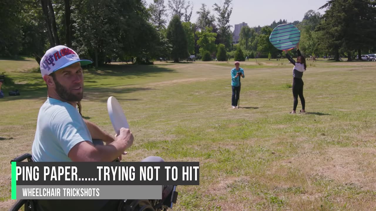 Epic Wheelchair Trick Shot Battle - Brodie Smith