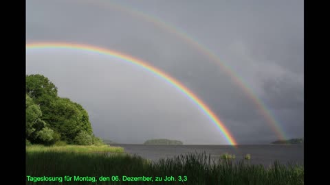 Tageslosung für Montag, den 06. Dezember, zu Joh. 3,3