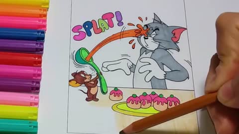 Tom & Jerry coloring pages -Classic Cartoon Compilation
