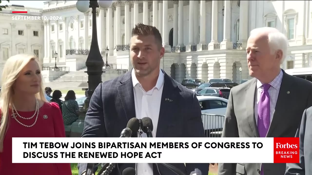 BREAKING NEWS: Tim Tebow Joins Bipartisan Members Of Congress To Promote The Renewed Hope Act