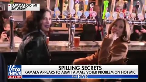'The Five': Kamala Harris admits male voter problem on hot mic