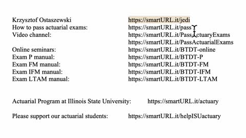 Exam LTAM exercise for September 27, 2021