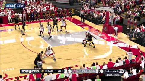 NBA 2k14 HBCU Basketball Mod Bowie State vs Virginia Union