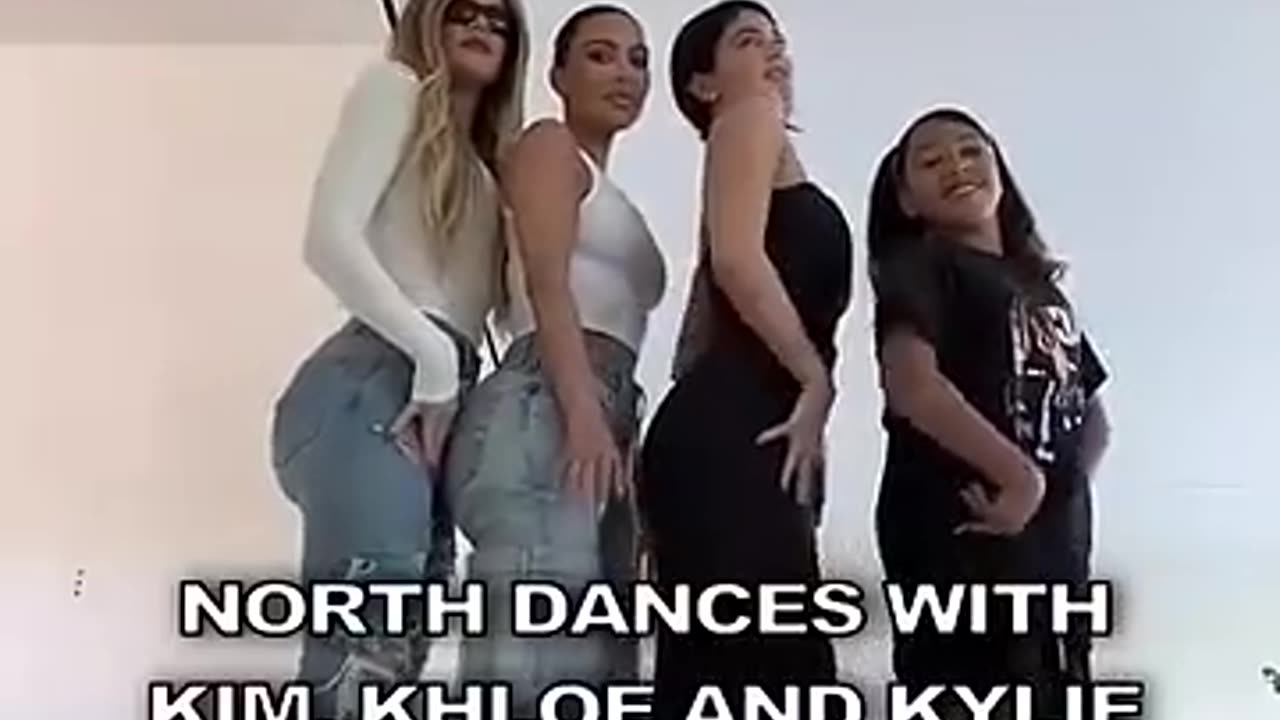 Kylie, Kim and Khloé join North on tiktok