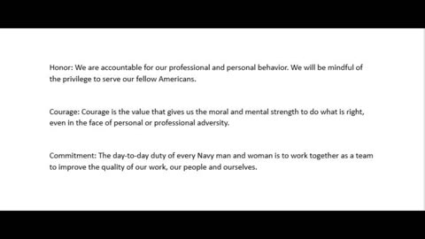 Navy Values