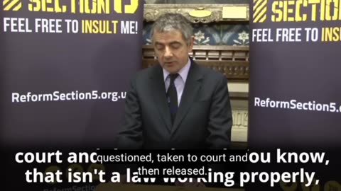 Rowan atkinson on free speech UK