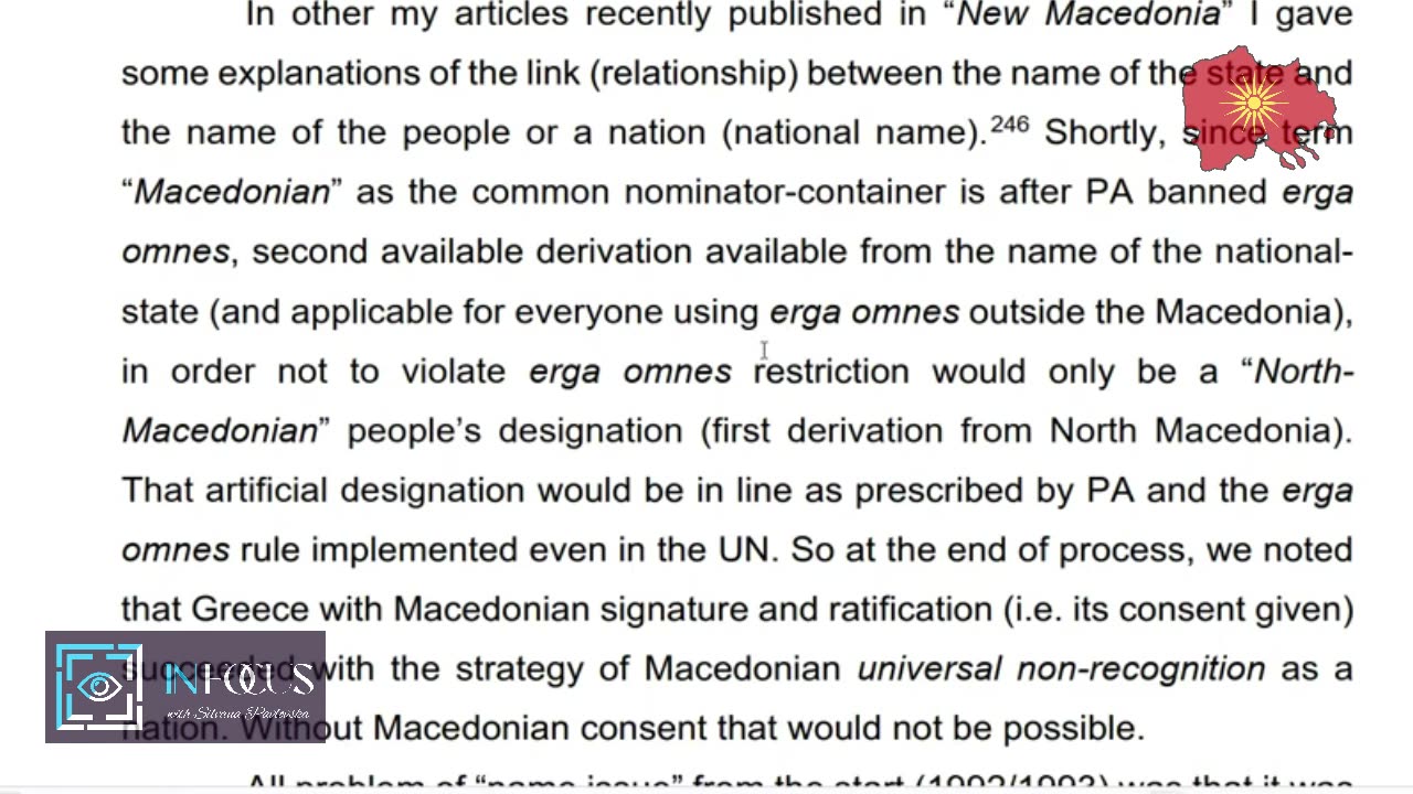 In Focus With Silvana Pavlovska: Prof.d-r Igor Janev - The Prespa Agreement, Chapter 4, 4.3 (2)