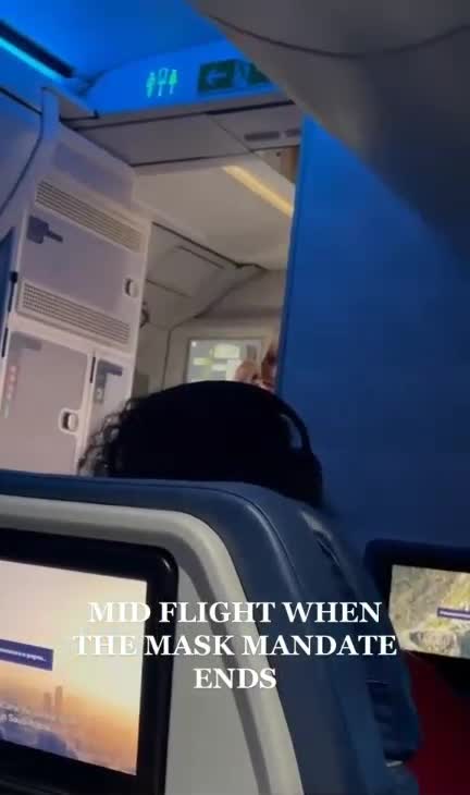 When Mask Restrictions Are Lifted Mid Flight