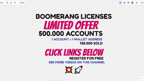BOOMERANG (must see) AMAZING LIMITED OFFER - AI BOT CRYPTO PROFITS - TOP TEAM ROB BUSER