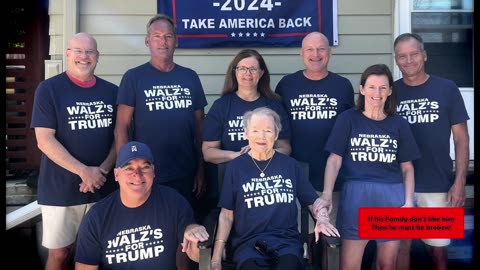 Tim Walz, Got a Family but his family don't like him.