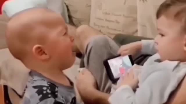 Big brother loves cute brother