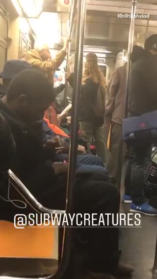 Man subway asleep blunt cigarette in hand