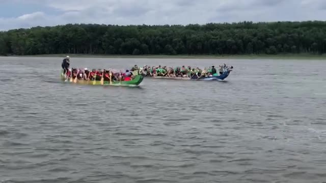 Dubuque Dragon Boat Races 2022 Championship Second Heat