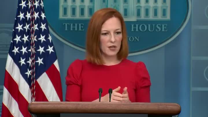 Psaki on the SCOTUS leak: "I don't think we have a particular view on that, other than to say that we certainly note the unprecedented nature of it"