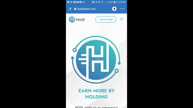 Collect HODL Token free BNB rewards in Trust Wallet_