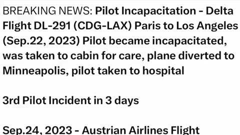 3 Pilots gone in 3 days