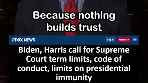 Biden, Harris Call for Supreme Court Term Limits, Code of Conduct