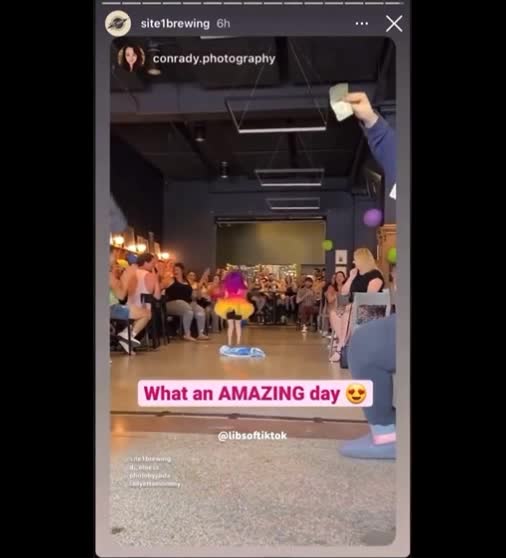 Child dressed in drag performs in Omaha brewery