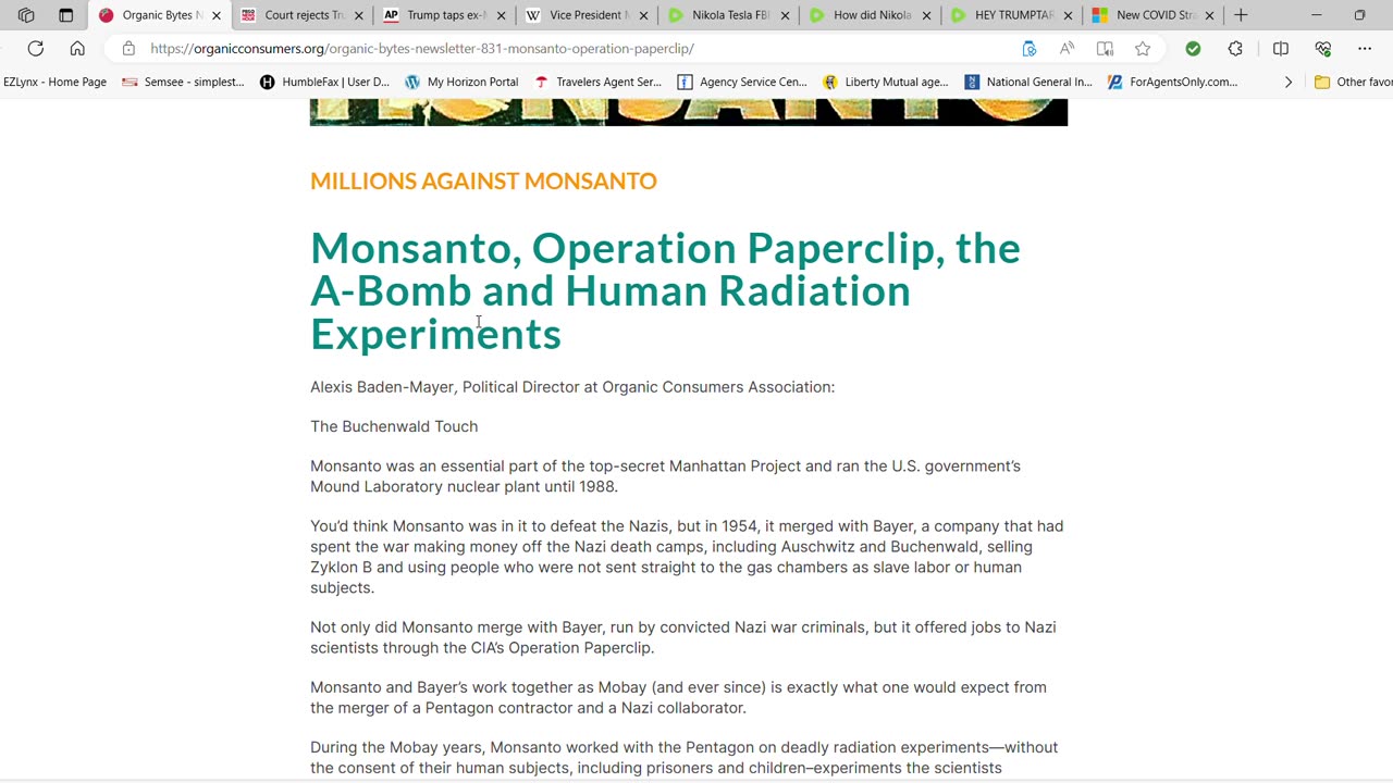 THE TRUMP'S, NIKOLA TESLA , MK ULTRA, MONSANTO & THE NAZI'S - King Street News