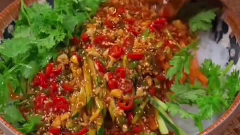 Salad dishes in Thailand