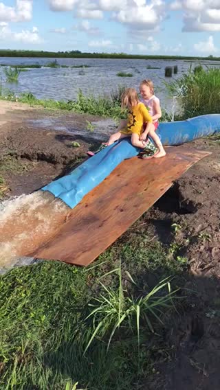 Playin in the crawfish pond