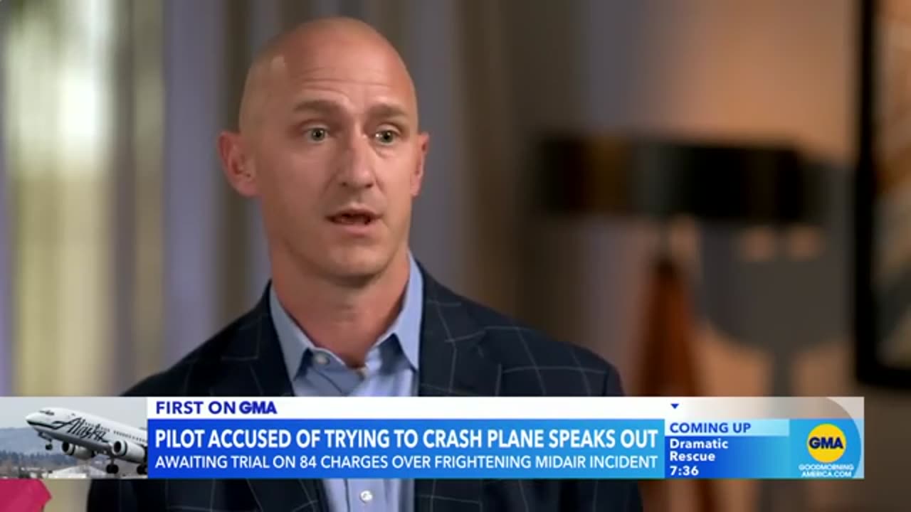 Pilot accused of trying to crash Alaska Airlines flight speaks out