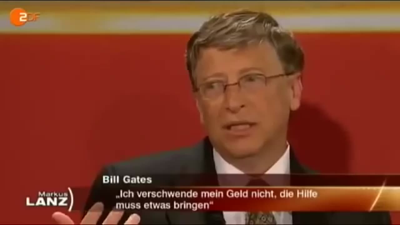 Bill Gates bei Lanz - Impfen gegen die Überbevölkerung