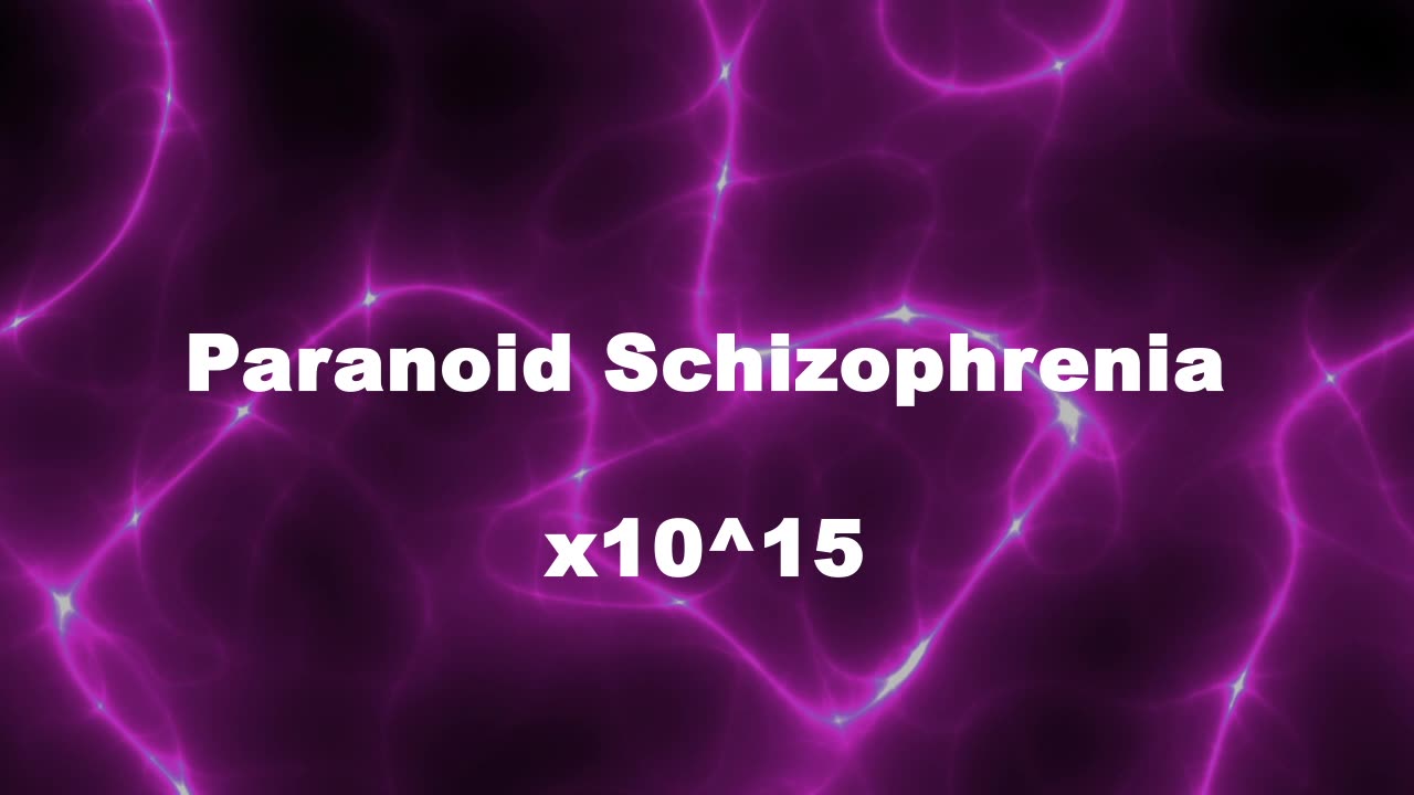 Amplified Reiki [AR] for Paranoid Schizophrenia - 10^15 x Stronger Energy