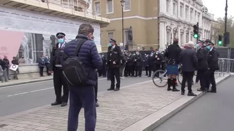 VETS AND PATRIOTS FACE OFF WITH THE POLICE