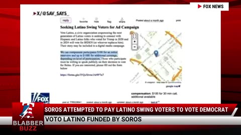 Soros Attempted To Pay Latino Swing Voters To Vote Democrat