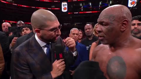 Mike Tyson explains biting his gloves during the fight against Jake Paul