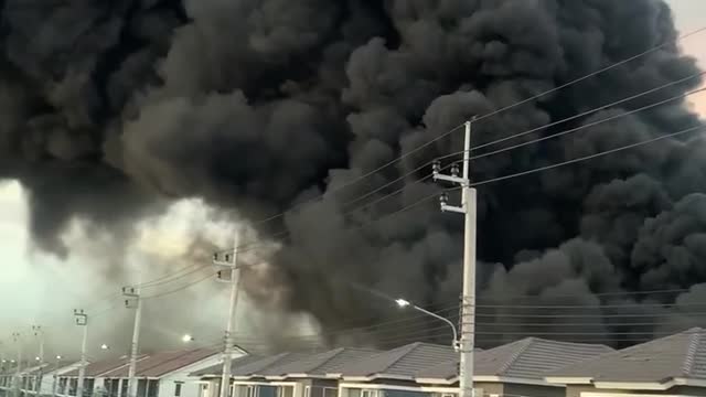 Aftermath of Chemical Plant Explosion in Bangkok