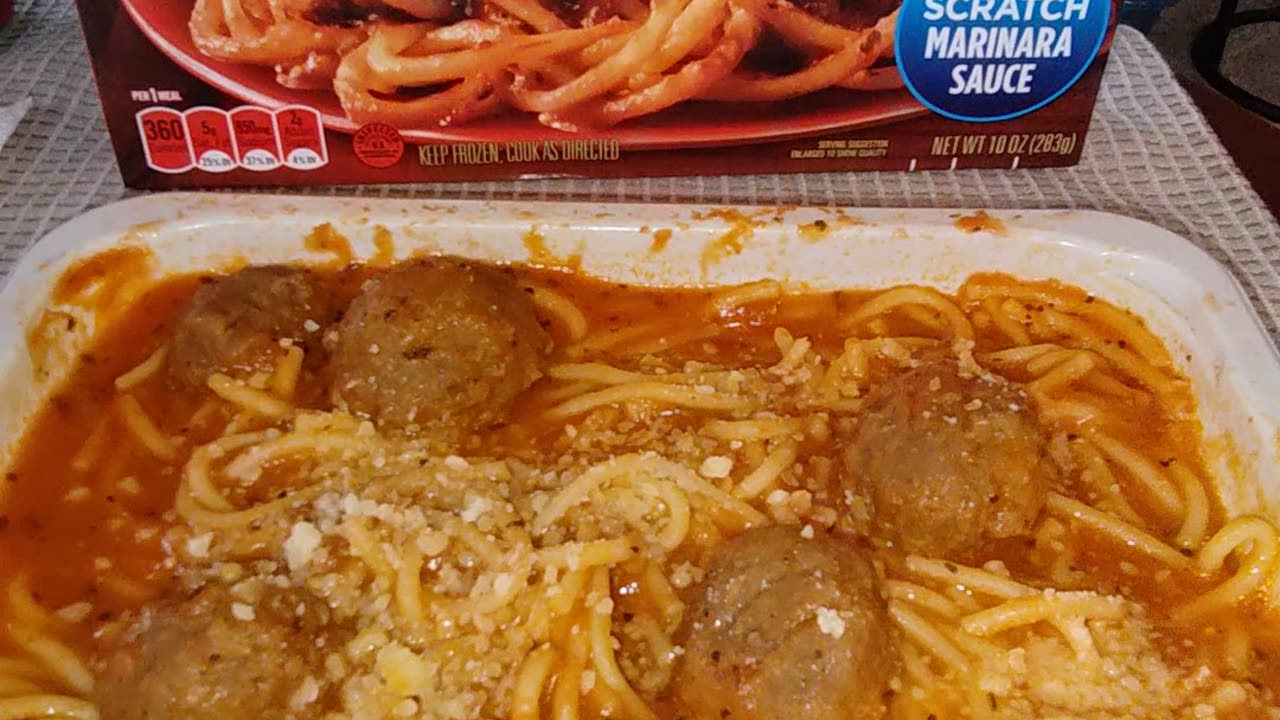 Eating Banquet Spaghetti & Meatballs, Dbn, MI, 7/18/24