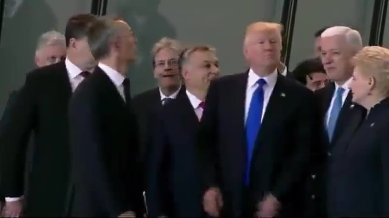 Trump at a NATO conference