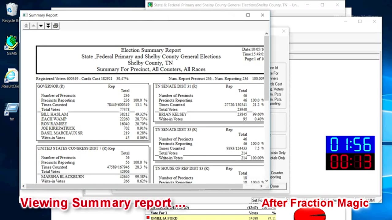 Fraction Magic - Detailed Vote Rigging Demonstration by Bev Harris