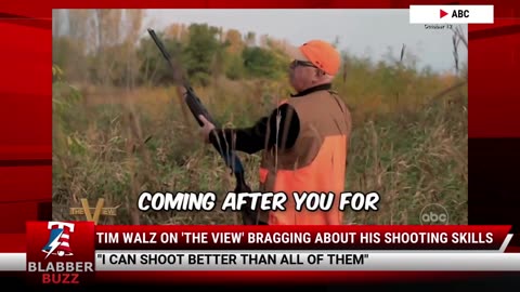 Tim Walz On 'The View' Bragging About His Shooting Skills