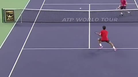 Federer vs Mayer in Shanghai 2014