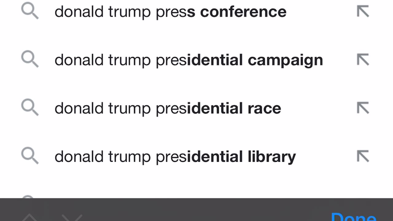 United States Google Results for Donald Trump Presidential Candidate 2024