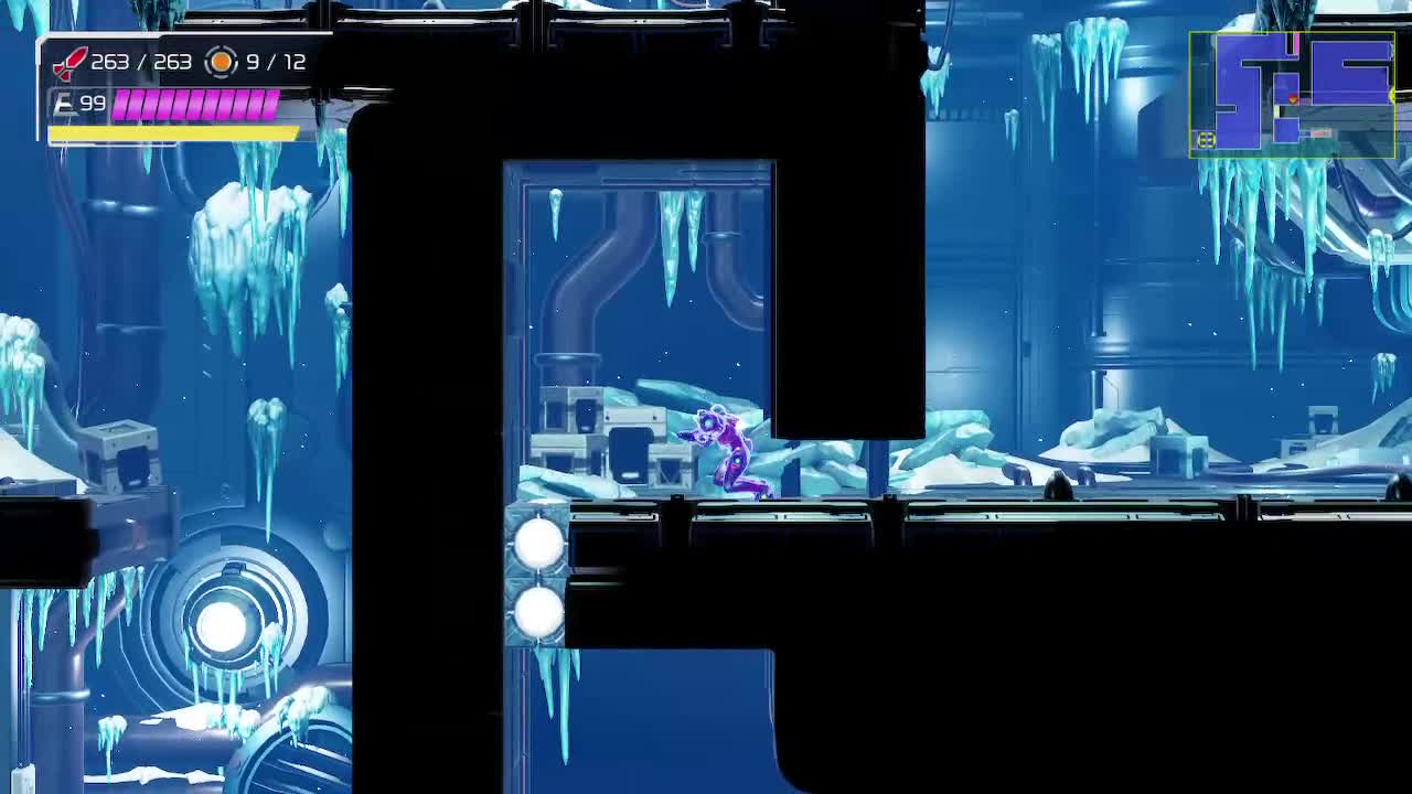 Icy, difficult Shinespark puzzle is DONE! #MetroidDread