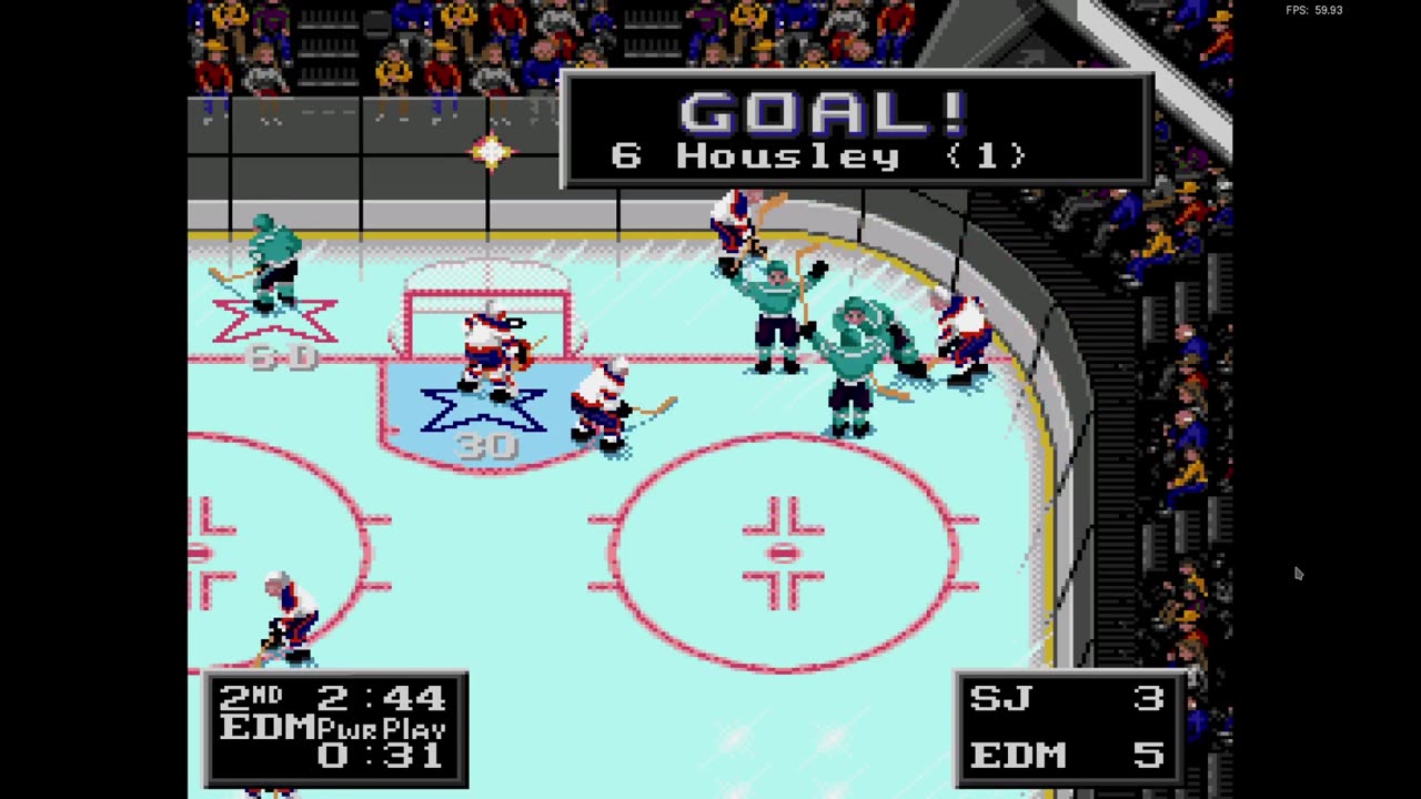 NHL '94 Franchise Mode 1990 Regular Season G30 - Len the Lengend (SJ) at Stantonator (EDM)