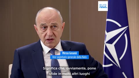 NOTIZIE DAL MONDO 75°SUMMIT NATO Durante il summit di tre giorni dal 9 al 11 luglio 2024 a Washington il vice segretario generale della Nato Mircea Geoană ha parlato della minaccia della Cina per la sicurezza europea.