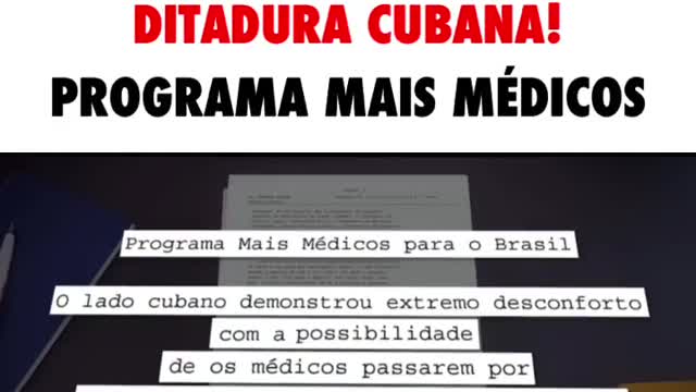 Programa Mais Médicos e a ditadura cubana