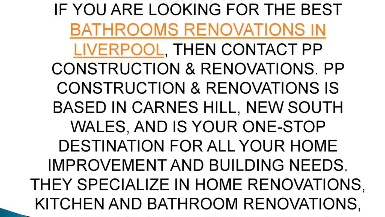 Best Bathrooms Renovations in Liverpool